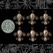 Antiqued Copper Plated Brass Fleur De Lis Charms - Set of Six - C-C62